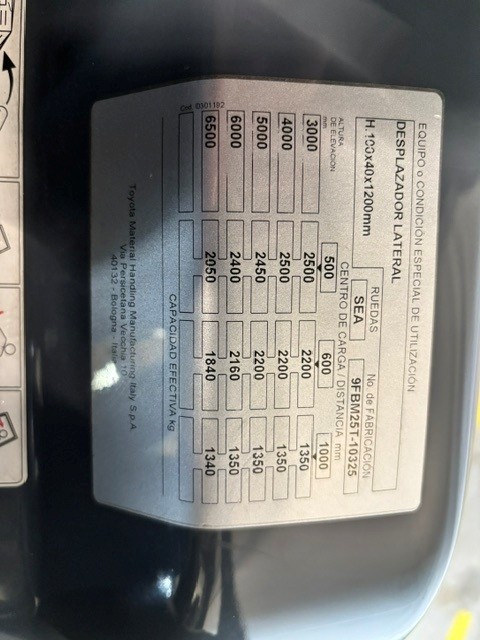 Toyota 9FBM25T - 20 - 1001035-2043