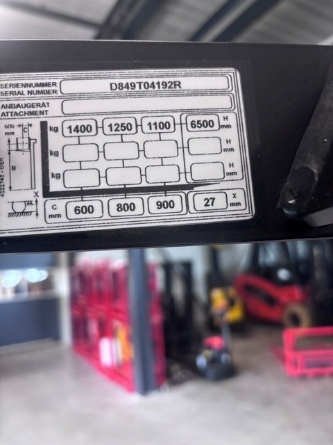 Yale MR14 | Reachtruck - Lasdiagram nr 1025 - 100970-1025